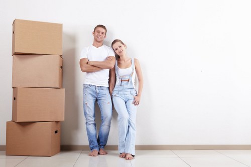 Man and van service handling a Docklands residential move