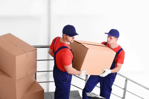 Removal team planning a Docklands apartment move with building access in mind