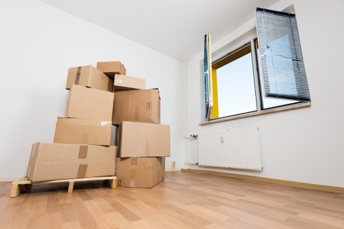 Docklands apartment building with lift access and moving-day logistics