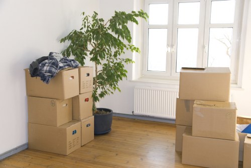 Professional unpacking assistance in a Docklands home