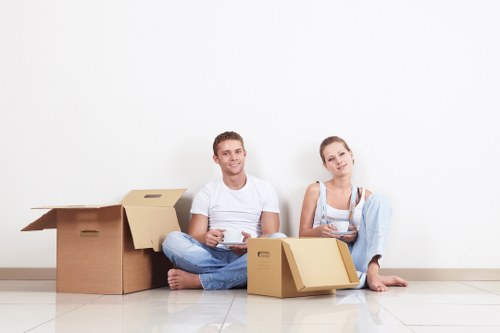 Packing boxes and moving materials for Docklands homes and apartments