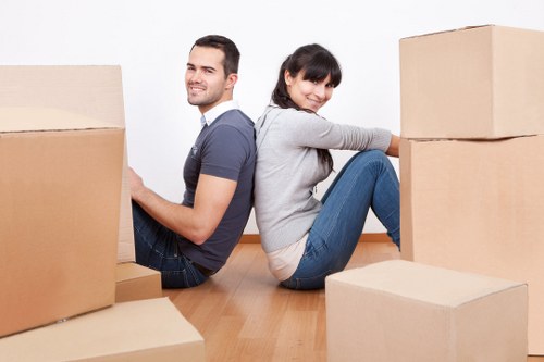 Local removals service preparing for a Docklands home or business move